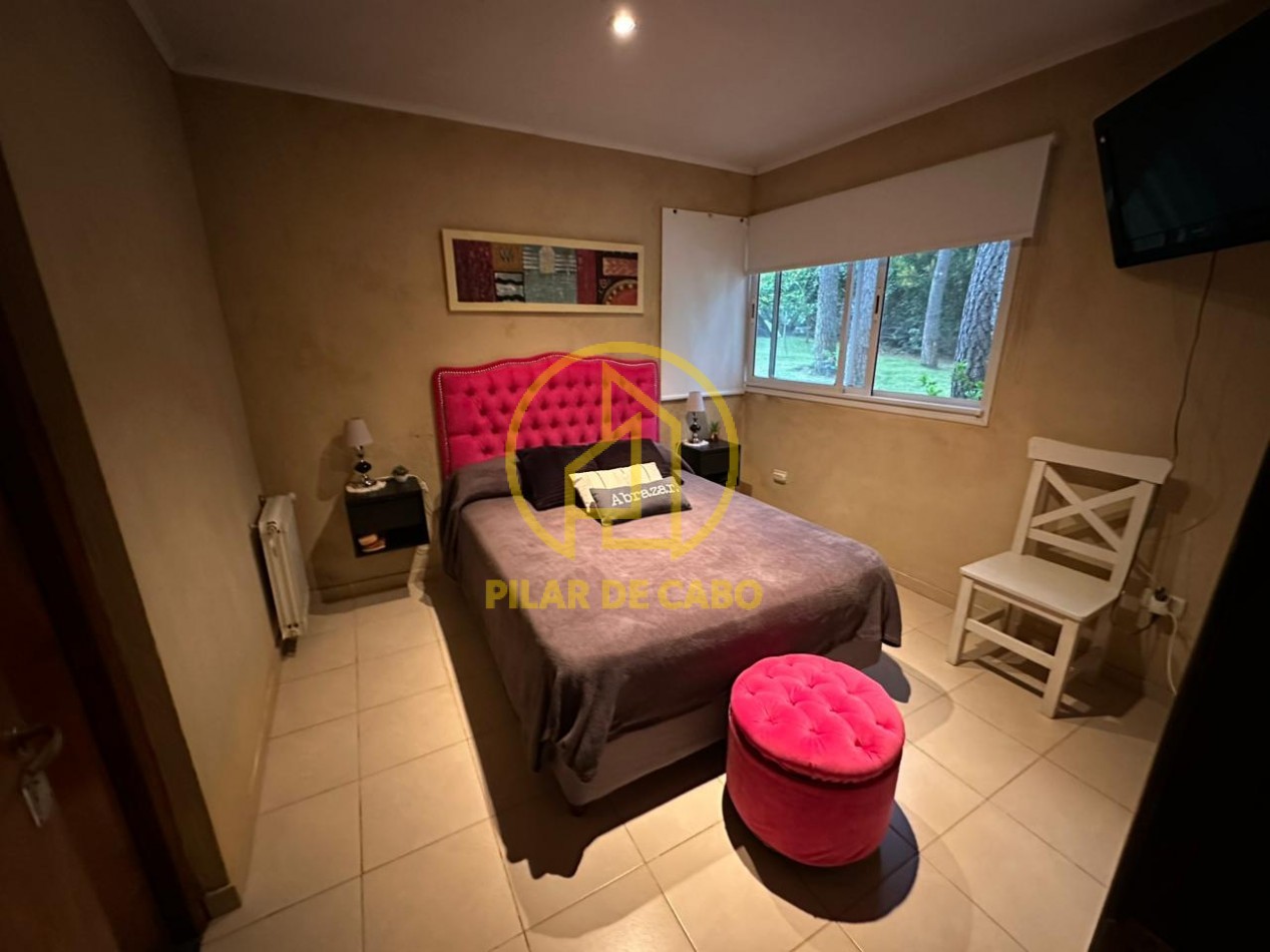 CASA EN ALQUILER TEMPORARIO 3HAB.2 BAÑOS.PARRILLA.JARDIN.ESTACIONAMIENTO CUBIERTO.BARRIO NAYADES