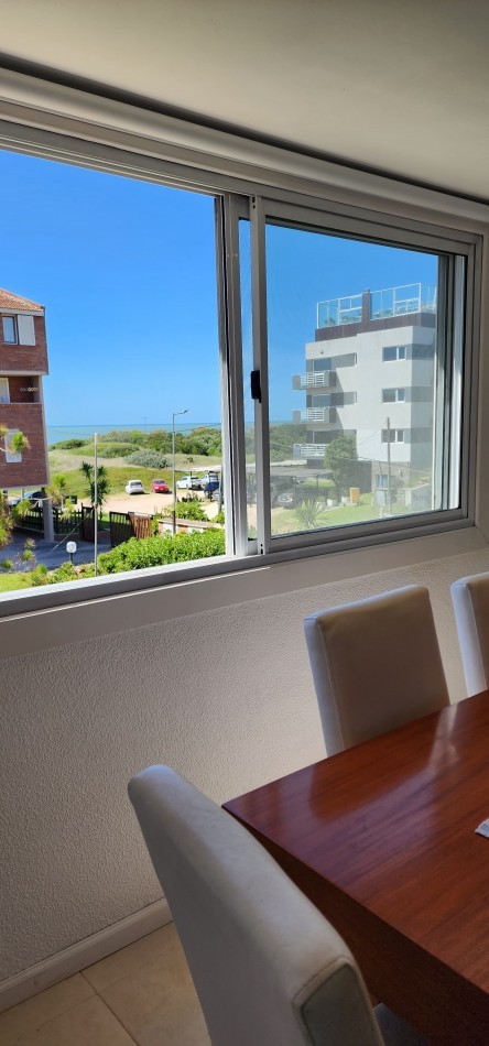 DEPARTAMENTO EN ALQUILER TEMPORARIO EN PINAMAR  P/6 PERSONAS VISTA AL MAR CON CON COCHERA CUBIERTA